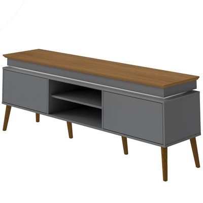 Rack Lumina para TVs de até 75 Artely Carvalho com Grafite