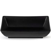 40 Potes de Shoyu Retangulares 60ml Preto Molheiras Restaurante 10x6x3cm