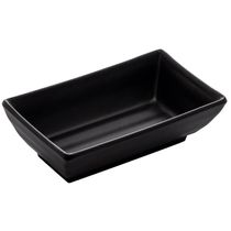 40 Potes de Shoyu Retangulares 60ml Preto Molheiras Restaurante 10x6x3cm