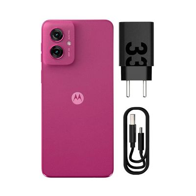 Smartphone Motorola Moto g55 5G Rosa 256GB, 16GB (8GB RAM + 8GB Ram Boost) e Câmera Traseira de até 50MP com AI NFC Tela 6.5 com Superbrilho Rosa