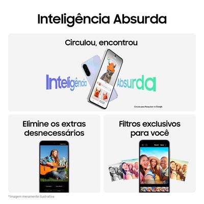 Smartphone Samsung Galaxy A36 5G 128GB, 6GB RAM, Câmera Tripla até 50MP, Tela Super AMOLED 6.7, IP67, NFC, Recursos AI e Snapdragon 6 Gen 3 Branco