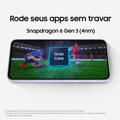 Smartphone Samsung Galaxy A36 5G 128GB, 6GB RAM, Câmera Tripla até 50MP, Tela Super AMOLED 6.7, IP67, NFC, Recursos AI e Snapdragon 6 Gen 3 Branco
