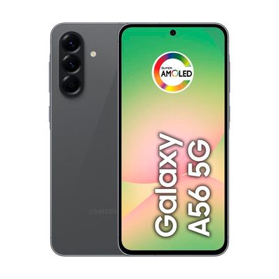 Smartphone Samsung Galaxy A56 5G Preto 256GB 8GB RAM, Câmera Tripla até 50MP, Tela Super AMOLED 6.7, IP67, NFC, Vídeo HDR e Recursos AI Preto