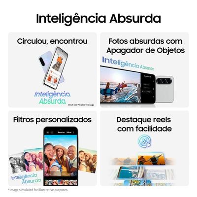 Smartphone Samsung Galaxy A56 5G Preto 256GB 8GB RAM, Câmera Tripla até 50MP, Tela Super AMOLED 6.7, IP67, NFC, Vídeo HDR e Recursos AI Preto