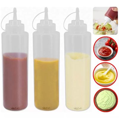 Bisnaga Grande Flexivel Profissional 1L 30Cm Weck Para Molhos Drinks Restaurante