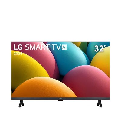 Smart TV 32 LG HD 32LR600BPSA com processador a5 Ger 6 AI, Alexa integrado, LG Channels, WebOS 23, compatível com Controle Smart Magic n/a / Bivolt
