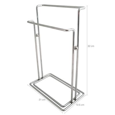 Toalheiro Suporte Duplo Porta Toalhas De Lavabo Banheiro
