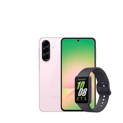 Smartphone Samsung Galaxy A56 5G Rosa 128GB, 8GB RAM, Câmera Tripla 50MP, Tela Super AMOLED 6.7, IP67, NFC e Recursos AI + Fit3 Grafite Rosa