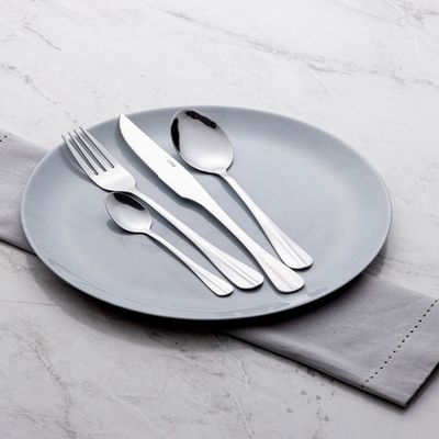 01 Faqueiro com 24 Peças Lyor em Aço Inox Positano Inox