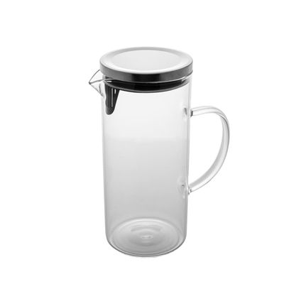 Jarra Wolff em Vidro Borossilicato com tampa 1,3 Litros Transparente