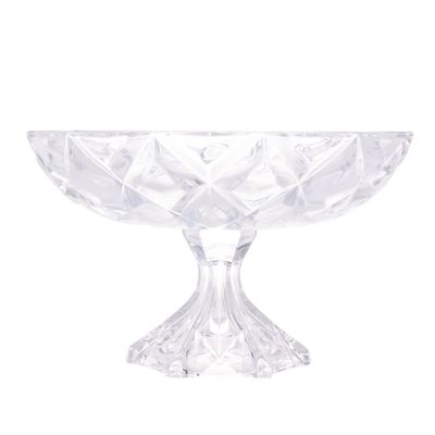 Centro de Mesa Lyor em Cristal Deli Diamond - 32,5 x 19,5cm Cristal