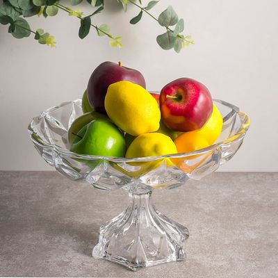 Centro de Mesa Lyor em Cristal Deli Diamond - 32,5 x 19,5cm Cristal