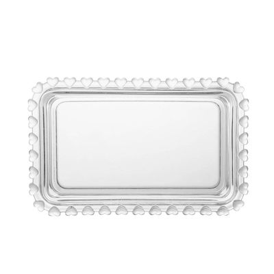 Manteigueira de Cristal Lyor com Tampa Coração Transparente