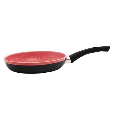 Frigideira de Indução Lyor em Alumí­nio com Revestimento Cerâmico Granilite Vermelha 24cm Vermelho