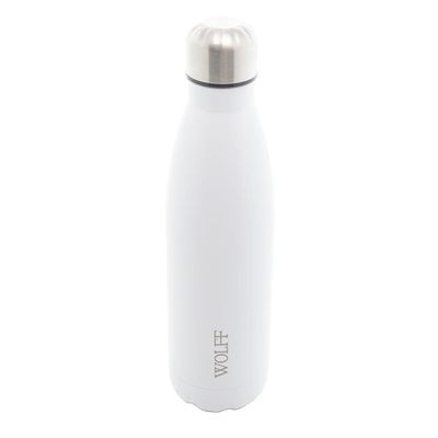 Garrafa Térmica Wolff Ice em Aço Inox com Parede Dupla Branca Branco