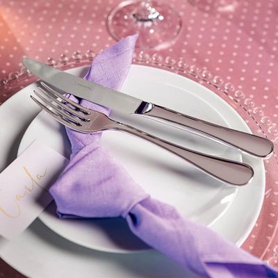 Jogo Prato de Sobremesa 6 Peças Porcelana Tramontina Leonora Branco Raso 19cm