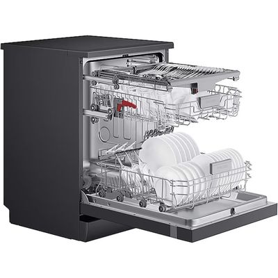 Lava-louças Samsung Black Inox com 14 Serviços, Limpeza Silenciosa e Display LED Preto / 220V