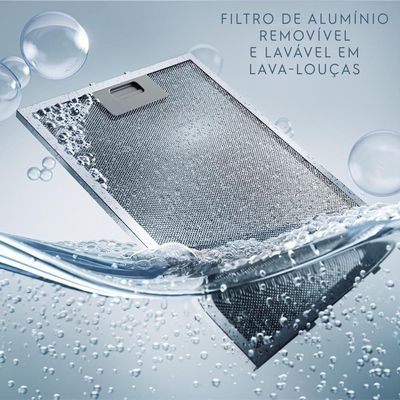 Coifa de Parede Electrolux CE6TF Experience com Inteligência Artificial e Alto Poder Sucção Inox Prata / 220V