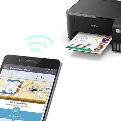 Impressora Tanque de Tinta Epson EcoTank L1250, Colorida, Conexão USB e Wi-FI Preto