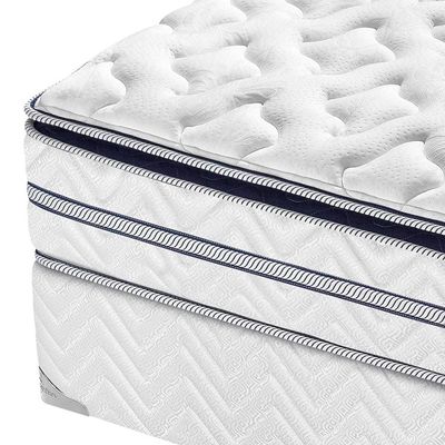 Cama Box Solteiro AmericanFlex Topázio Gel com Pillow Top e Molas Ensacadas 30x88x188 cm Branco