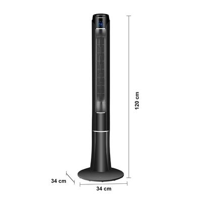 Ventilador de Torre 120cm Spirit SKY com 3 Velocidades, Controle Remoto e Timer de até 7h30 Preto / 110V