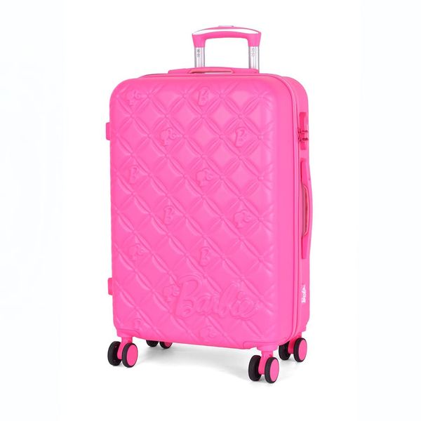 Mala de Bordo Viagem Pequena Barbie MF10458BB Rodas 360 Rosa