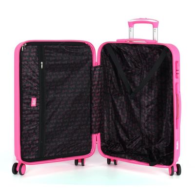 Mala de Bordo Viagem Pequena Barbie MF10458BB Rodas 360 Rosa