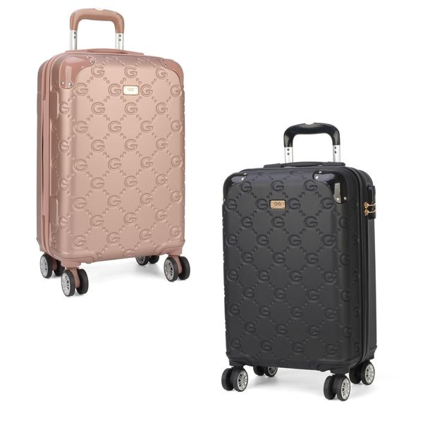 Mala de Viagem Média 23kg Gash Luxcel MF10388GA Monograma Rose