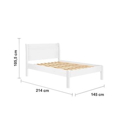 Cama de Casal Barreto Siena Branco