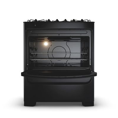 Fogão 5 Bocas Consul CFS5VBE com Mesa de Vidro e Acendimento Automático Preto / Bivolt