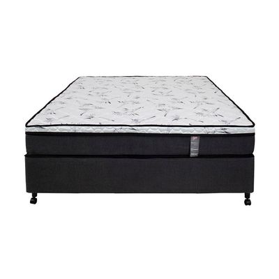 Cama Box Viúva Castor New Alfa Cinza