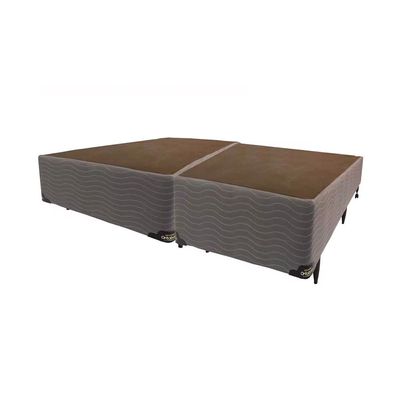 Base Box Bipartida para Colchão Queen Size Ortobom New Magestic 41x158x198cm  Marrom Marrom