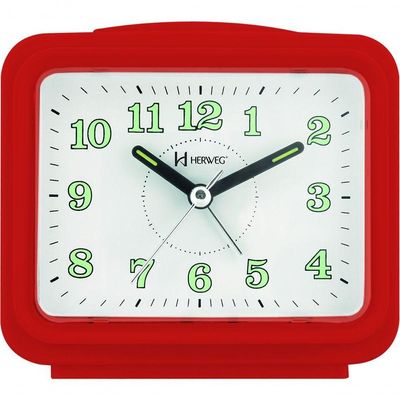 Relógio Despertador Branco Dois Alarme Super Alto Pilha Vermelho - Vermelho