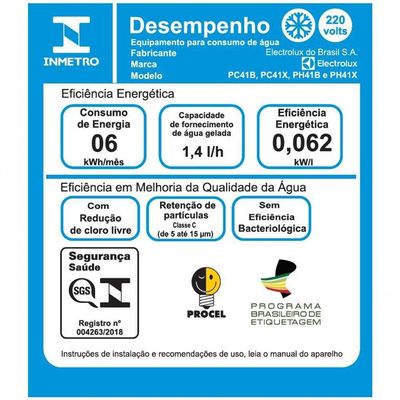 Purificador De água Electrolux 3 Temperaturas Compressor 110v