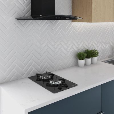 Cooktop À Gás 2 Bocas Ndl Vidro Flange Inox Preto Bivolt Bivolt