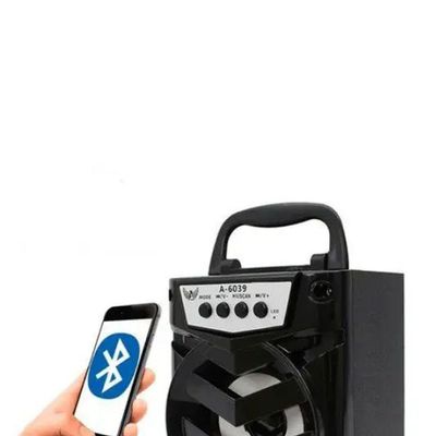 Caixa De Som Bluetooth Portátil Potente Usb Sd Recarregável