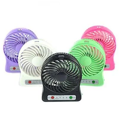 Ventilador Com Lanterna Sem Fio Portatil Mini Multifuncional E 3 Velocidades Preto