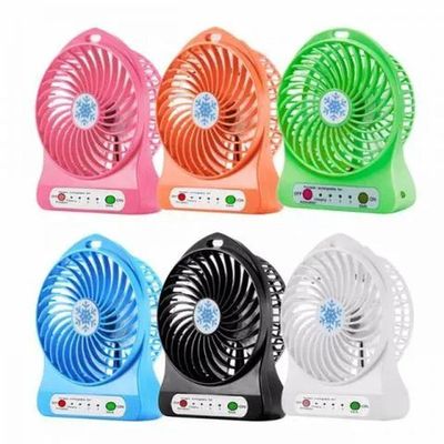 Ventilador Com Lanterna Sem Fio Portatil Mini Multifuncional E 3 Velocidades Preto