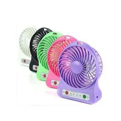 Ventilador Com Lanterna Sem Fio Portatil Mini Multifuncional E 3 Velocidades Preto