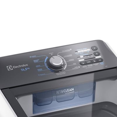 Lavadora de Roupas Electrolux Efficient LEE15 14,5kg com Cesto Inox, Filtro de Fiapos e Tecnologia JeteClean Branco / 110V