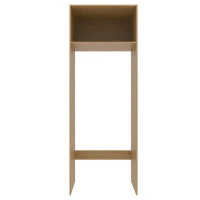 Armário de Geladeira Bartira Cristal MDP 15mm com 1 Porta e Lateral - 80cm de largura - Lâmina Mel Lâmina Mel