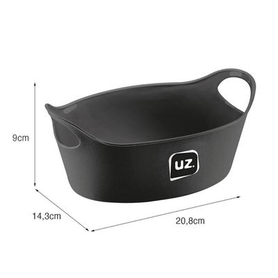 Cesto para Servir Batata Frita Preto 20,8x9cm Restaurante Bar Lancheria Uz Utilidades