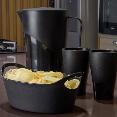 Cesto para Servir Batata Frita Preto 20,8x9cm Restaurante Bar Lancheria Uz Utilidades