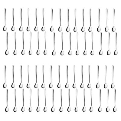 Kit 60 Colheres para Bar Suco Moniz 18cm Inox Simonaggio Bartender Mixologista