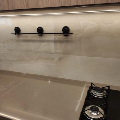 Barra de Cozinha Preta 70cm com Ventosa para Pendurar Utensílios Faciliti Schmitt