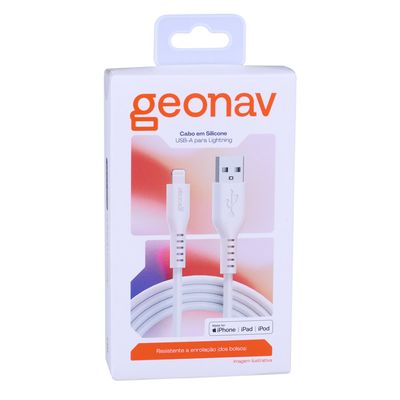 Cabo de iPhone Geonav Esliswt 1,5 metros Branco