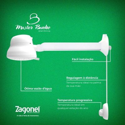 Chuveiro Master Banho Zagonel 5500w 110V