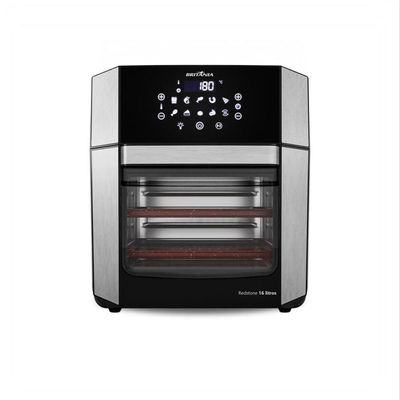 Fritadeira Elétrica Air Fryer Britânia Oven BAF16A 4 em 1 Sem Óleo com Tecnologia Air Flow 1900W Preto com Inox / 220V
