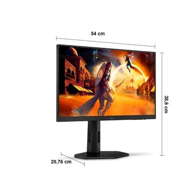 Monitor Gamer AOC 23,8 24G4/P 180Hz com Tela Widescreen IPS Preto