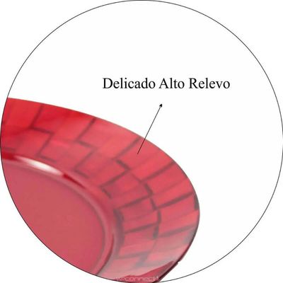 Conjunto 30 Pratos Plásticos Vermelhos Mesa Posta Eventos Bandejas Grandes Eventos Crippa